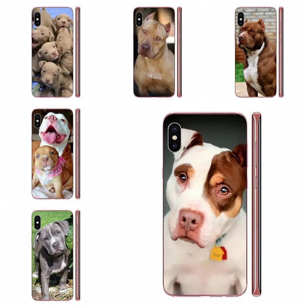 Силиконовый чехол для телефона с изображением щенка питбуля Samsung Galaxy J1 J3 J4 J5 J6 J7 A10