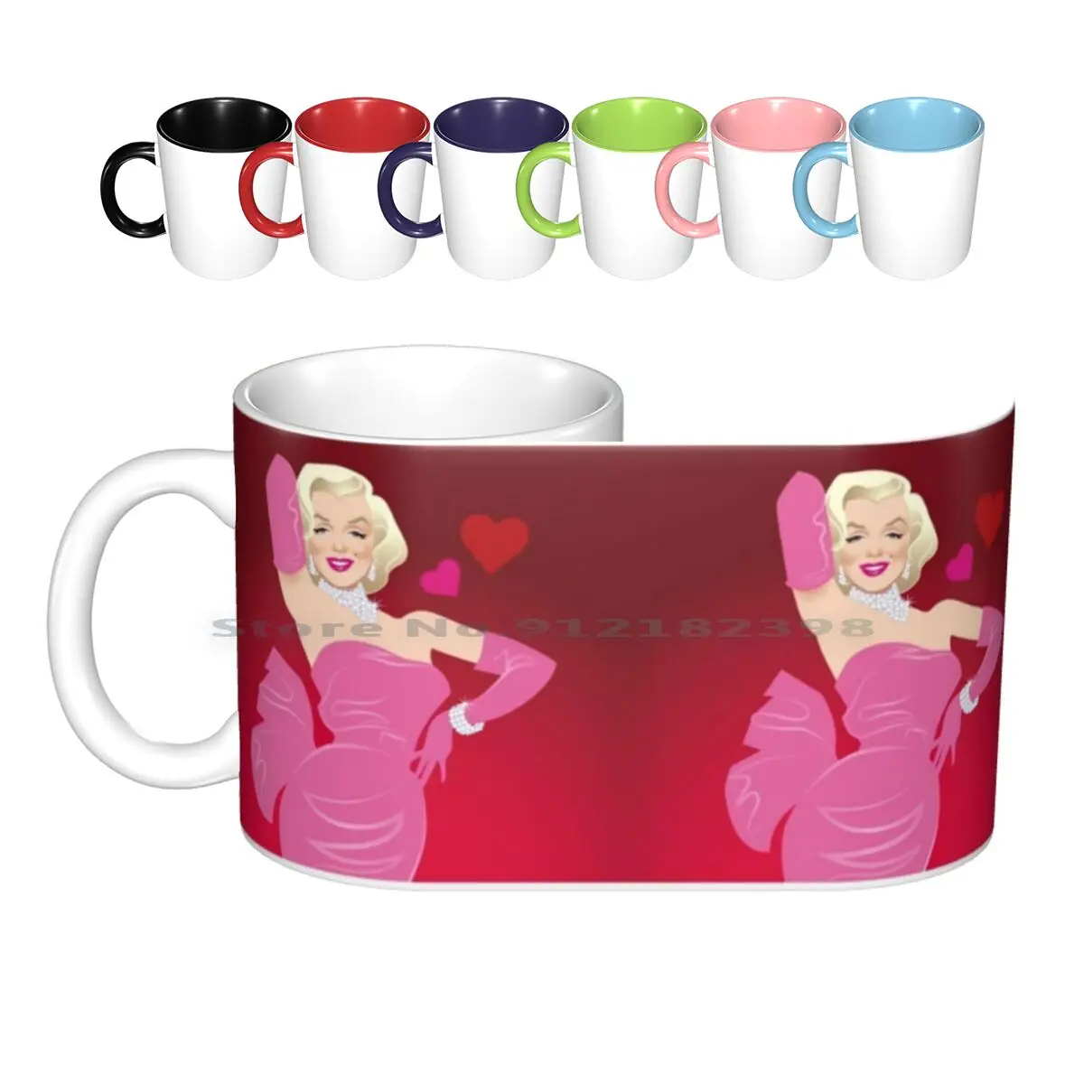 

Diamonds! Ceramic Mugs Coffee Cups Milk Tea Mug Marilyn Monroe Diamonds Are A Girls Best Friend Gentlemen Prefer Blondes