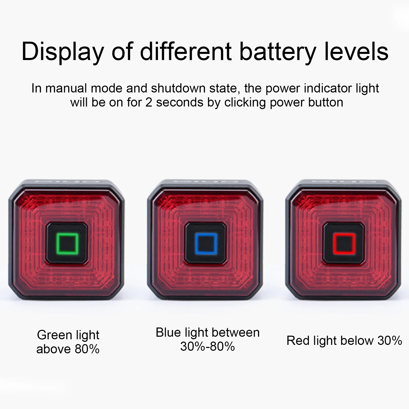 

Smart Bicycle Rear Light Multi Lighting Modes USB Charge Led Bike Light Cycling Tail Taillight Flash Lights For MTB Bike Lamp