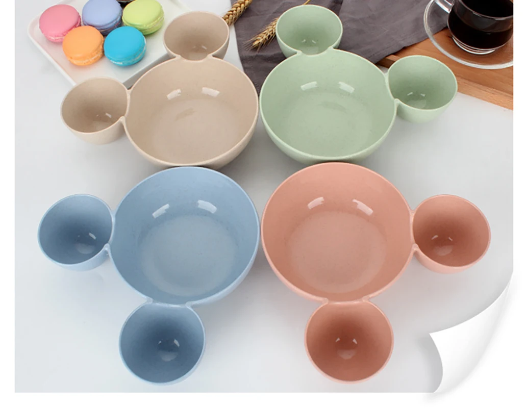 Милая миска Микки и Минни набор посуды мультяшная креативная тарелка