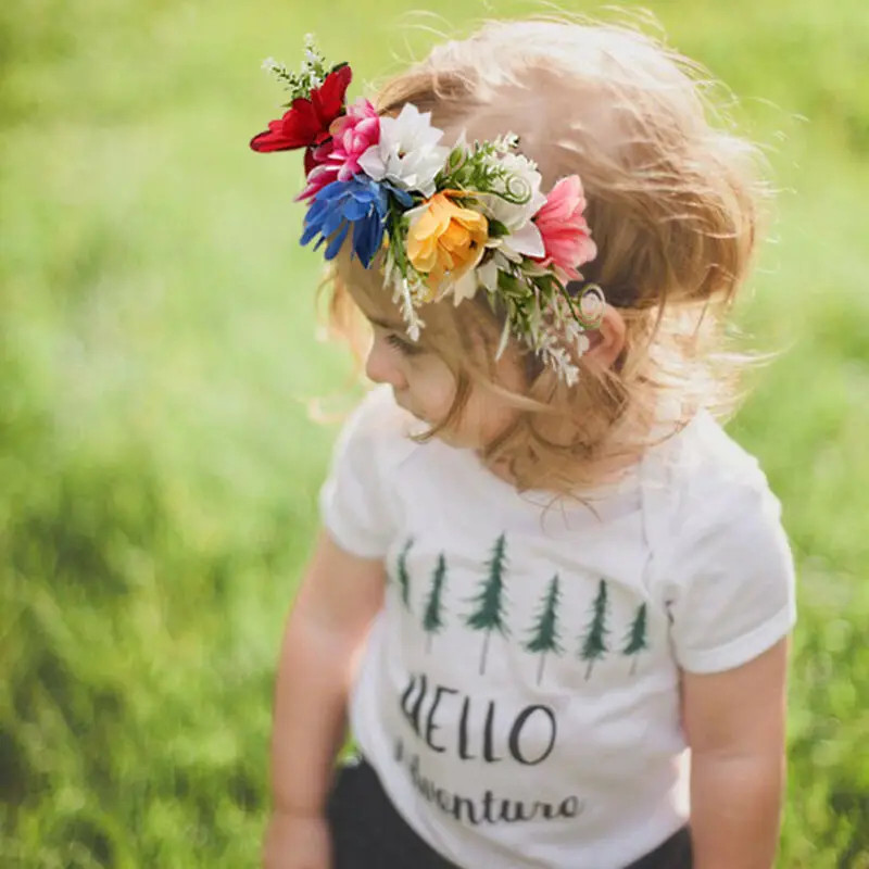 В наличии в Великобритании повязка на голову с цветочным рисунком для