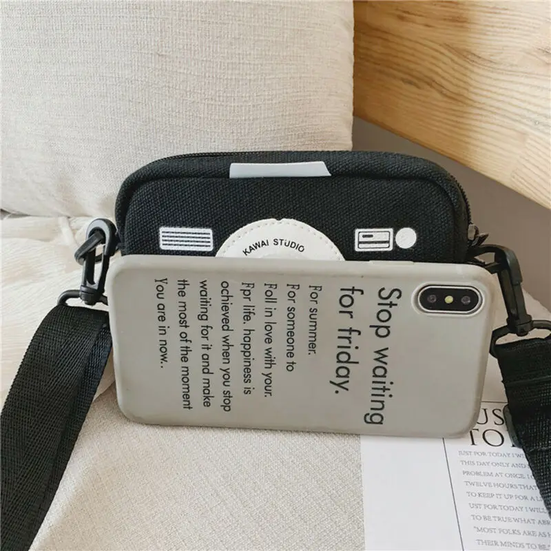 

2019 Brand New Style Kids Messenger Bags Canvas Camera Bag Wild Coin Purse Girls Mini Cool Handbags