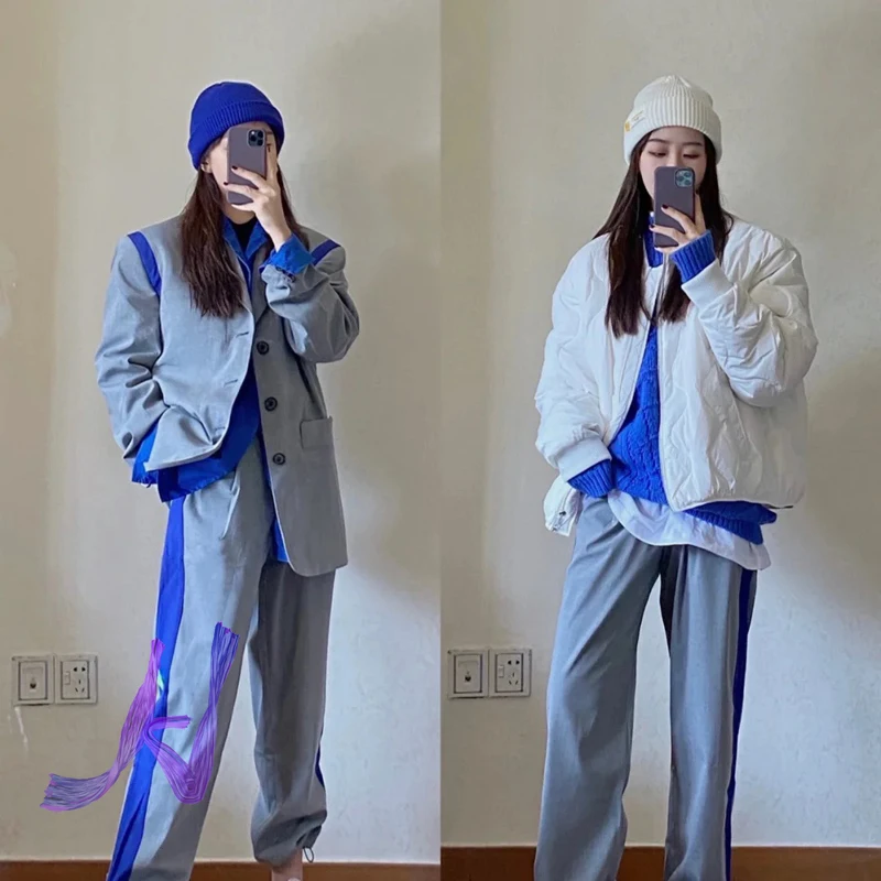 

Adererror Trousers Oversize Men's Women's Side Color Matching Wide Stripe Pants High Street Adererror Casual Pants