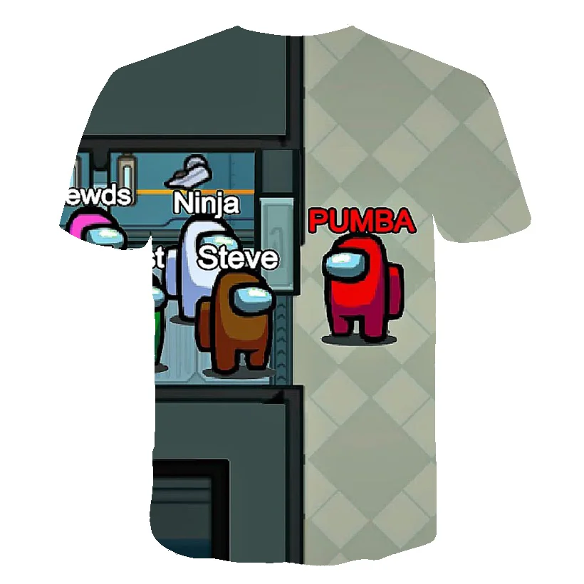 

Summer 2021 Fashion 3D Cartoon T Shirts Kids Funny Game Between Us T Shirts Tees For Boys Girls Short Sleeve Kids Clothing
