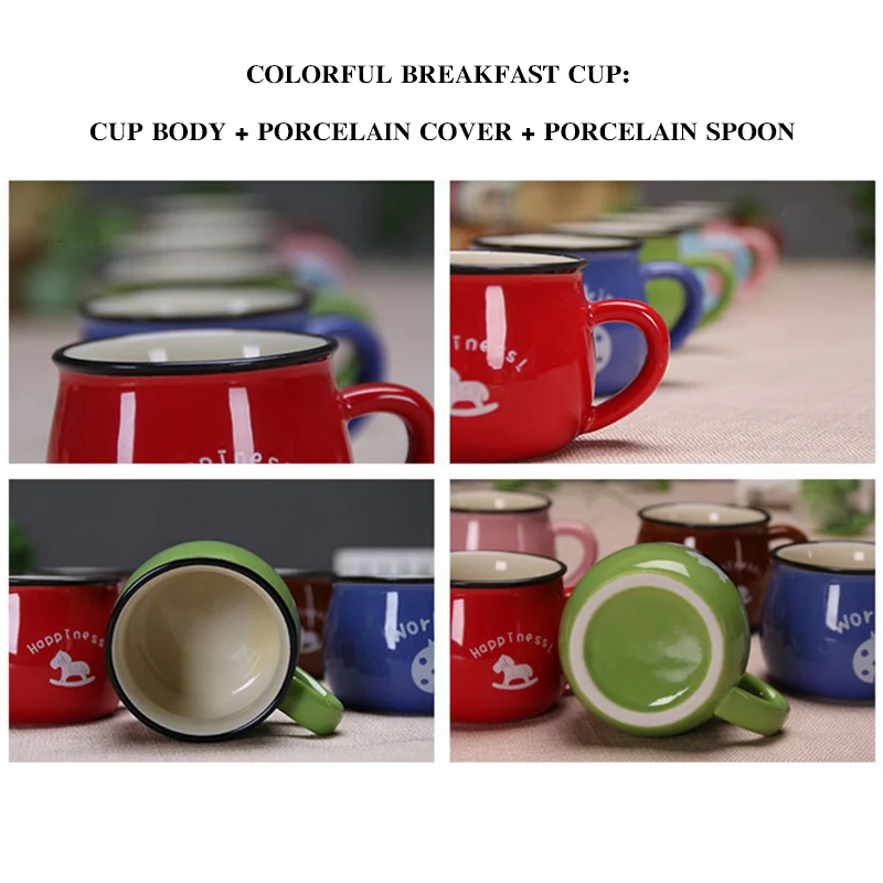 

Nordic Creative Ceramic Coffee Mug Belly Pot Kids Breakfast Milk Cup With Handle Retro Design Tea Mug Kitchen Drinkwear Gifts