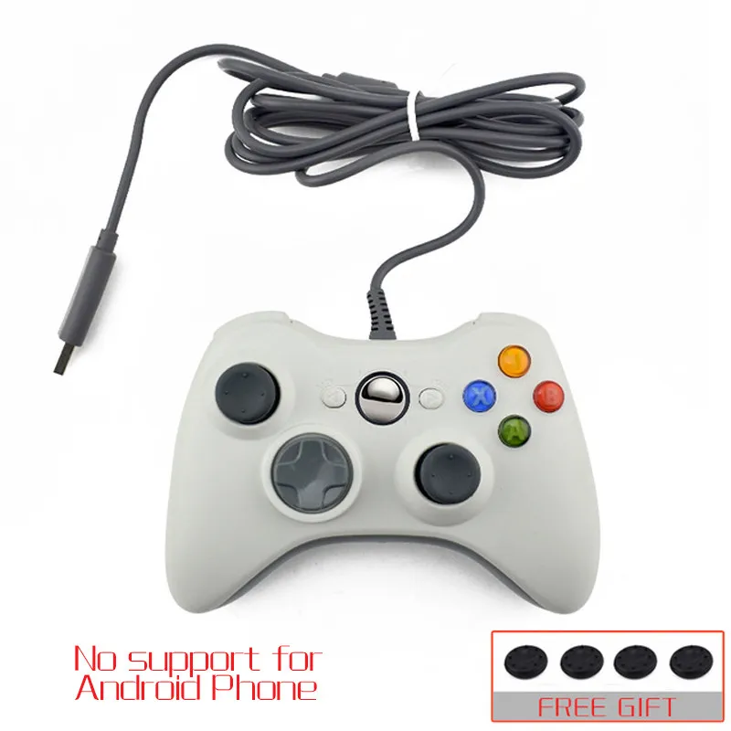 white Данных лягушка Проводной USB геймпад для Xbox 360/тонкий игровой контроллер для ПК и вибрации контроллер для Windows 7/8/10 Поддержка для паровой игры - Цвет: white