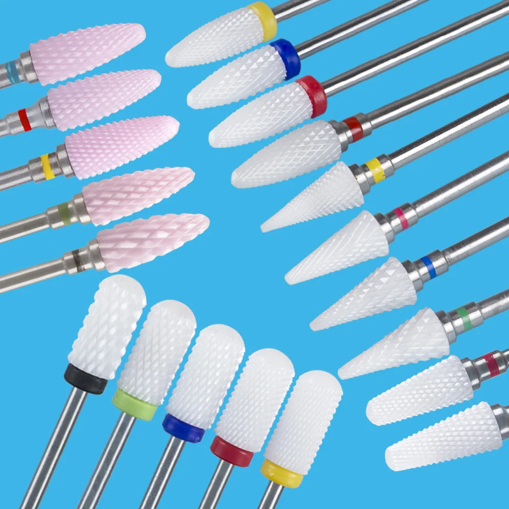 

Milling Cutter for Manicure Nail Drill Bits Corundum Mill Cutters Pedicure Bit Nail Nozzles Removing Gel Varnish Accessories