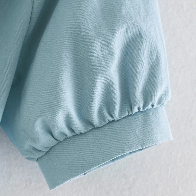 Женские блузки с отложным воротником AGong элегантные однотонные рубашки