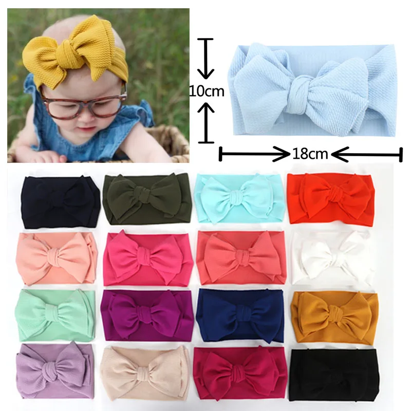 Сделай Сам повязка на голову с большим бантом для маленьких девочек эластичная