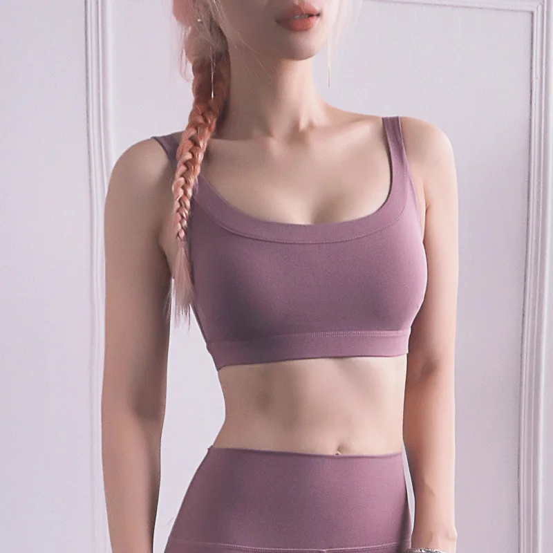Спортивный пуш-ап бюстгальтер Топ для женщин с открытой спиной фитнес u-образный