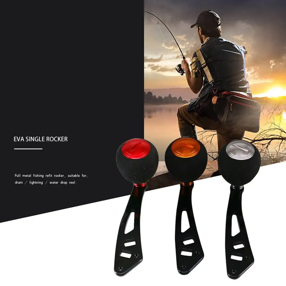 Рыболовная ручка, катушка с одной ручкой EVA, ручка с одной ручкой, сменный аксессуар из алюминиевого сплава для заброса приманки