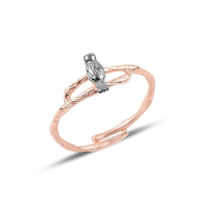 

Silverlina Silver Bird & Branch Pattern Ring