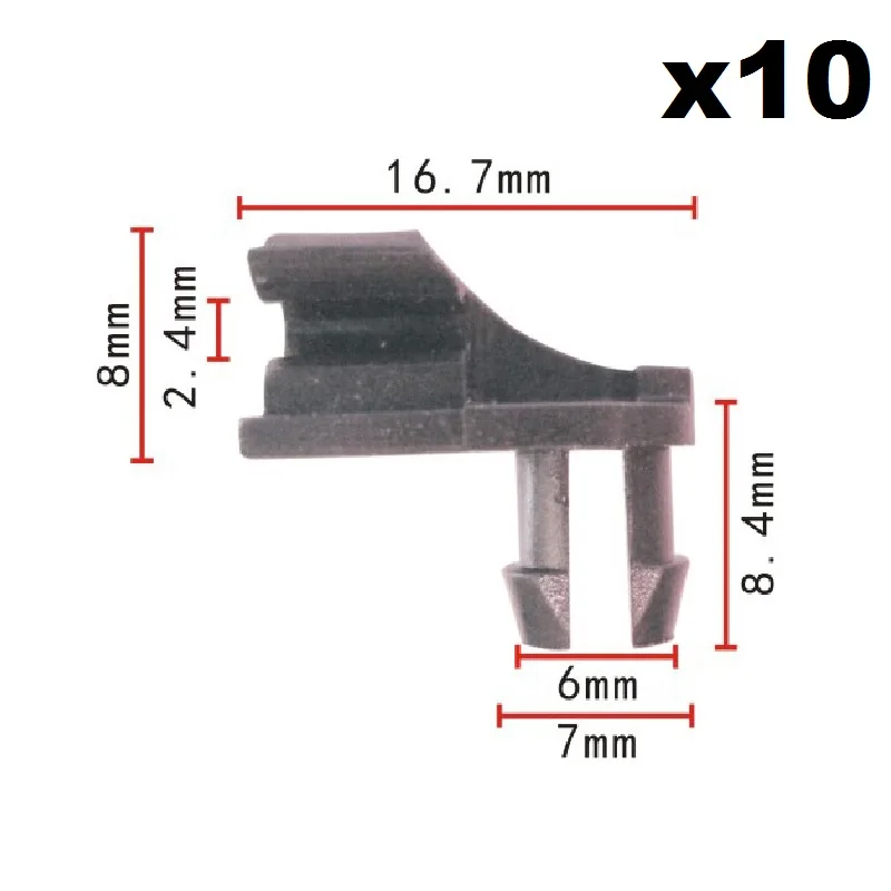 10x нейлон для Honda Dofeng Sunroof chute Соединительная пряжка
