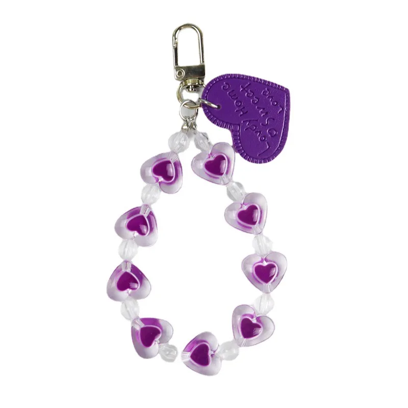 

ins kawaii girl girl heart dripping oil love keychain airpods earphone phone key protective cover pendant