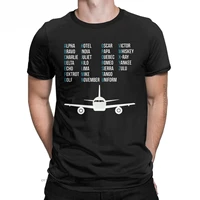 phonetic alphabet airplane pilot t shirt for men funny t shirt aviation lover tee shirt for men short sleeve