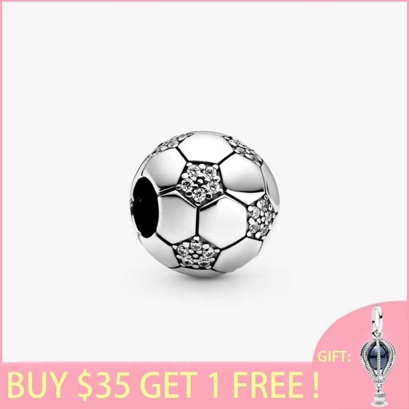 

Бусины из серебра 2021 пробы с футбольным мячом