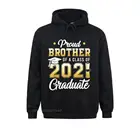 Классические Молодежные свитшоты с надписью Proud Brother Of A Class Of 2021, худи в простом стиле с длинным рукавом, одежда для улицы