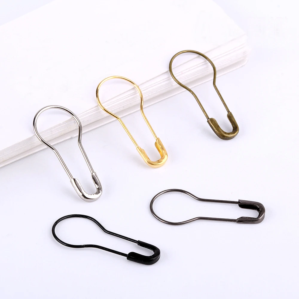 100 шт. золотые и серебряные безопасные булавки в форме тыквы груши для вязания