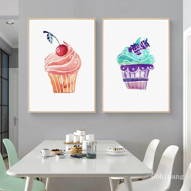 Кекс настенные художественные плакаты на скандинавскую тему и принты живопись