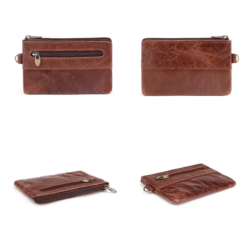 Короткий кошелек JOGUJOS из воловьей кожи для мужчин и женщин винтажные тонкие