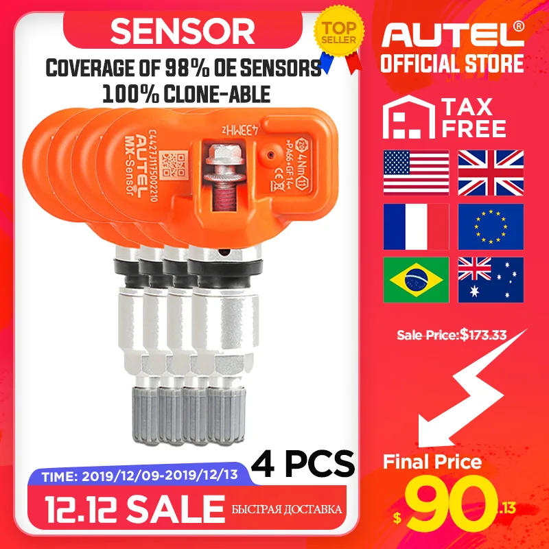Новые autel MaxiTPMS PAD TPMS сенсор Программирование аксессуар устройства и autel 2 в 1 mx-сенсор 433 МГц 315 МГц Универсальный программист
