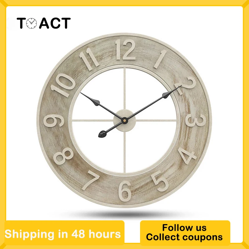 

60cm Vintage Wall Clock Luxury Large Wall Clocks Mute Living Room Bar Home Decor Big Watch On The Wall Quartz Wandklok