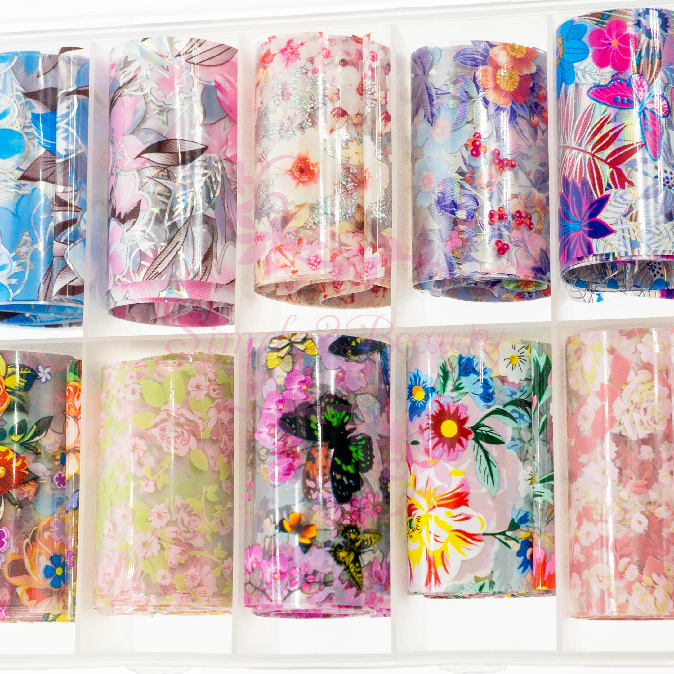 1 рулон 100 метров Цветочная серия Дизайн переводная бумага фольга в японском