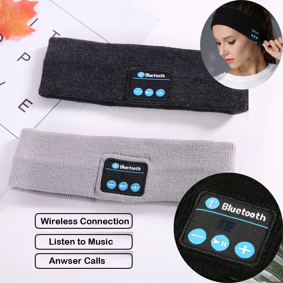 Беспроводной работы при прослушивании музыки по Bluetooth повязка на голову из