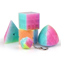 magnetic magic cube puzzle toys pyramid cube magnets speed professional cube