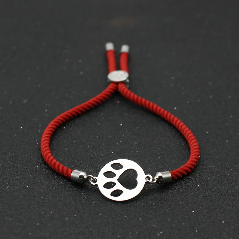 Брендовый милый Мишка браслет из нержавеющей стали с выемкой медведя Caw