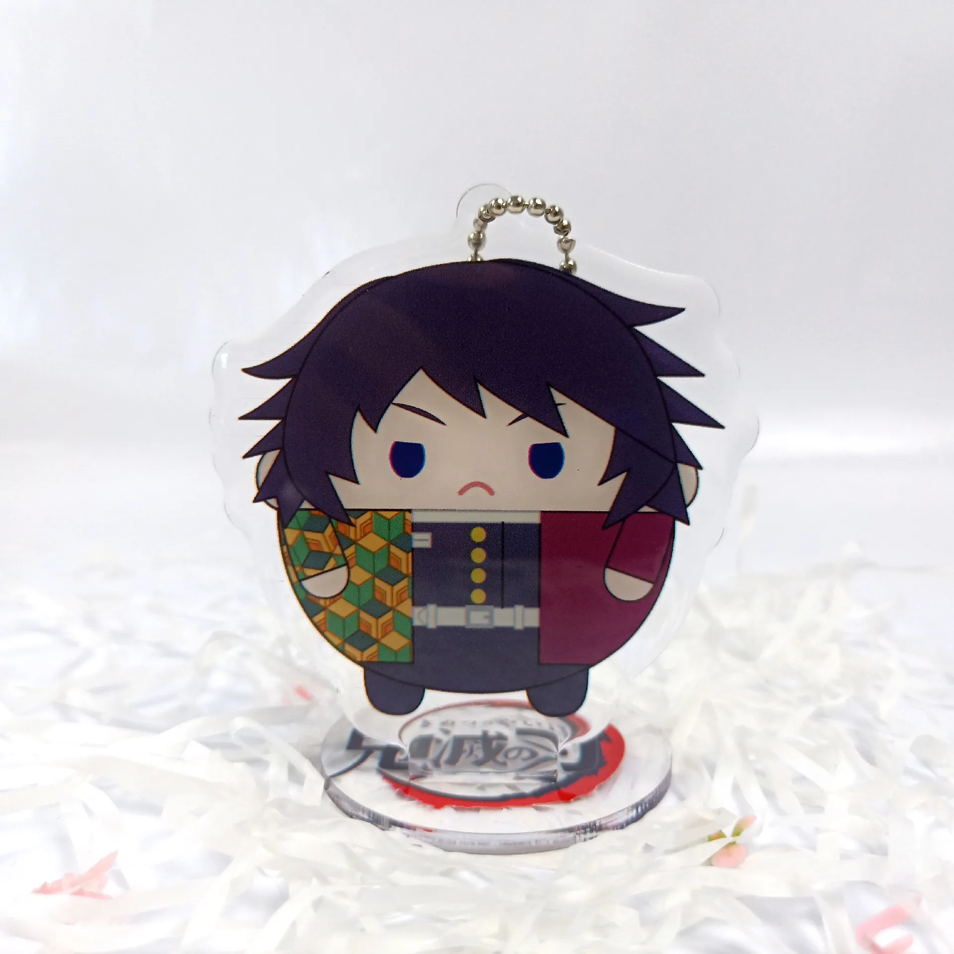 

Japanese Anime Demon Slayer Kimetsu no Yaiba Keychain Acrylic Ornaments Kamado Tanjirou Blade of Ghost Kamado Accessories Props