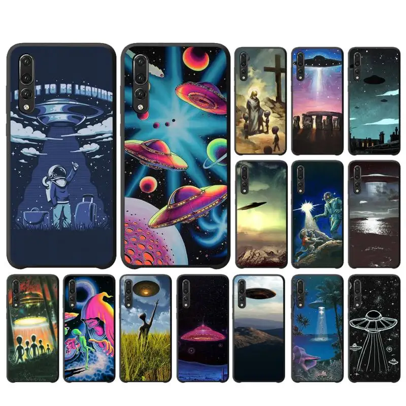 

Yinuoda Alien UFO Phone Case For Huawei P9 P10 P20 P30 P40 Lite P20Pro P30Pro P40Pro Psmart