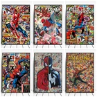 Картина на холсте Marvel, Ретро плакат, Человек-паук, супергерой, классический фильм, Настенный декор, настенное искусство, картина, украшение для дома