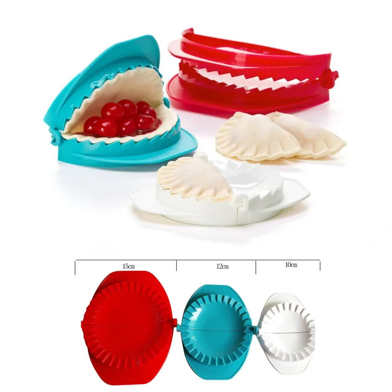 

3 Pcs/set Creative Design Plastic Dumpling Maker Size 15/12/10CM Red Blue White DIY Dough Press Pie Ravioli Pastry Tools
