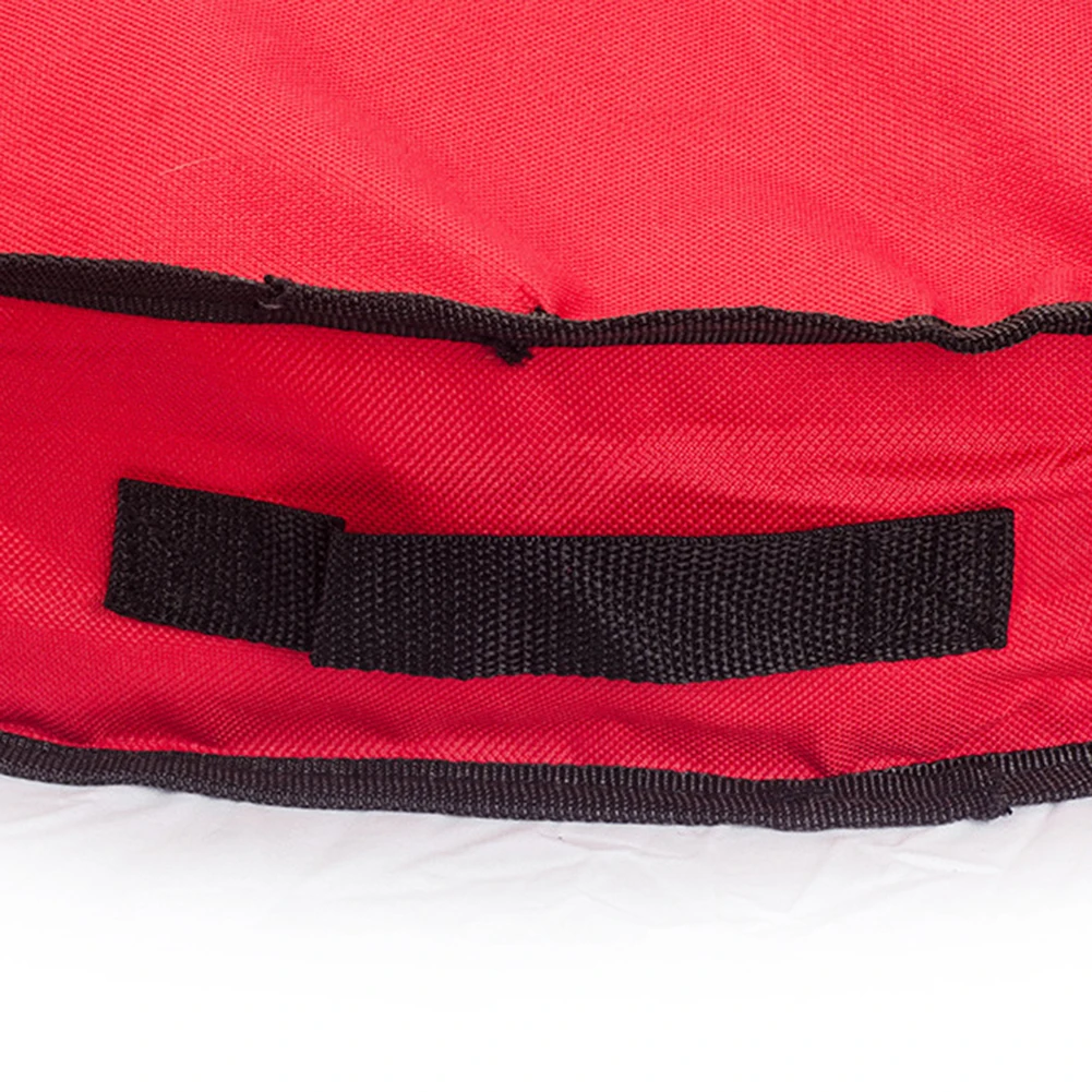 Рождественская круглая сумка для хранения на молнии с елкой и венком органайзер