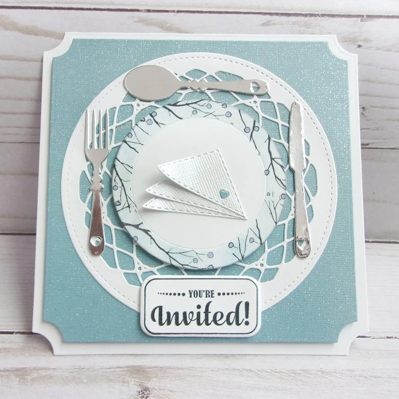 Трафаретный вырубной штамп столовый набор Скрапбукинг оформление открыток DIY