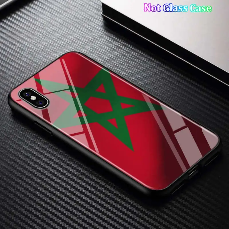 Черный чехол MA Maroc с флагом Марокко для iPhone 11 11Pro X XR XS Max для iPhone 8 7 6 6S Plus 5S 5 SE глянцевый чехол для телефона - Цвет: Style 02