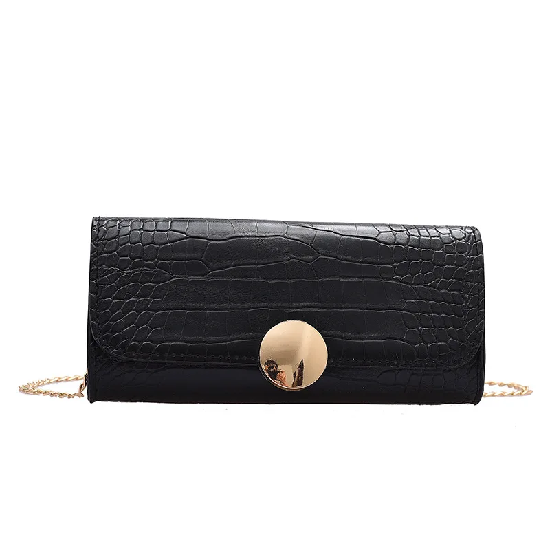 

Fall new fashion underarm bag Korean crocodile pattern shoulder messenger bag