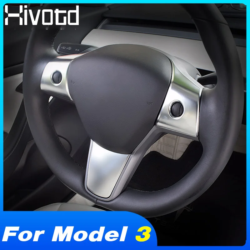 Hivotd для Тесла Модель Tesla Model 3 2019 2020 Автомобильный интерьер чехол на руль