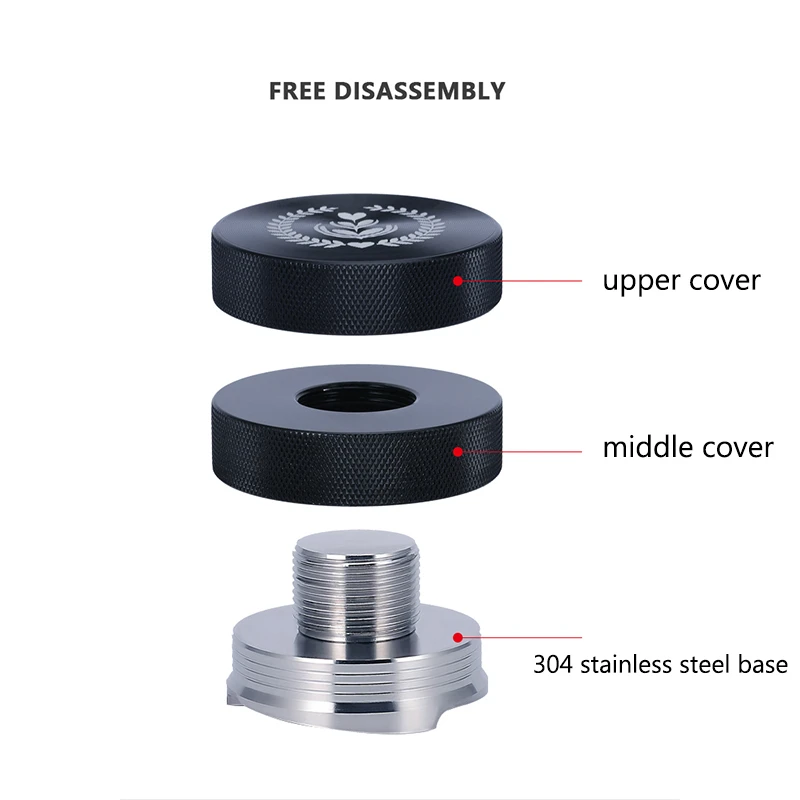 

Adjustable 304 Stainless Steel 53mm Coffee Distributor Espresso Tamper Available For Breville Espresso Machine Accessory