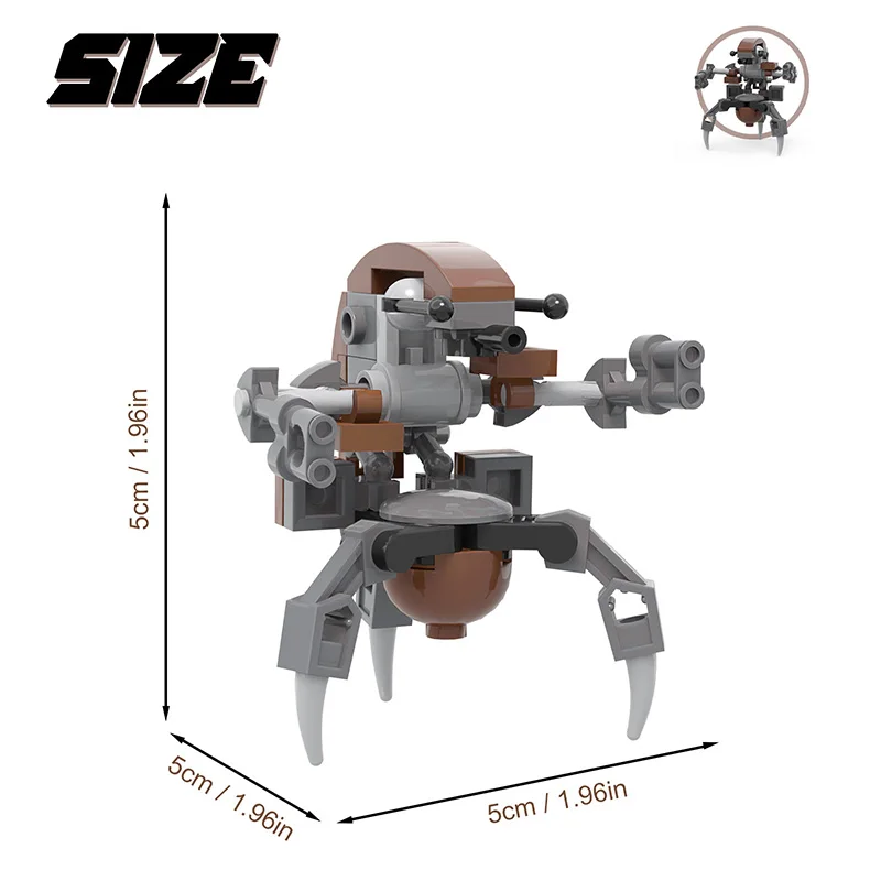 Конструктор MOC Space Wars робот-эсминец набор строительных блоков для звездных серий