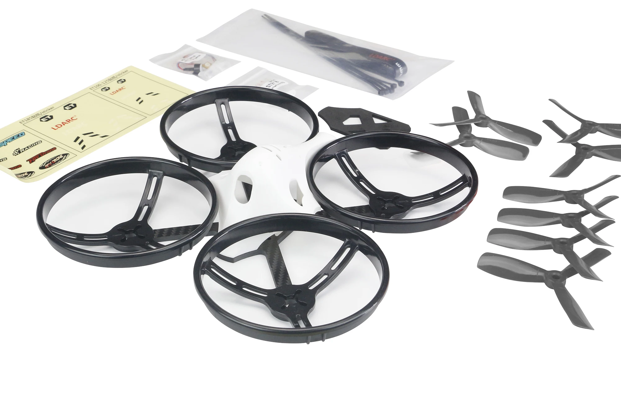 LDARC ET MAX углеродное волокно наборы винтов с 4 дюйма пропеллеров бампер все