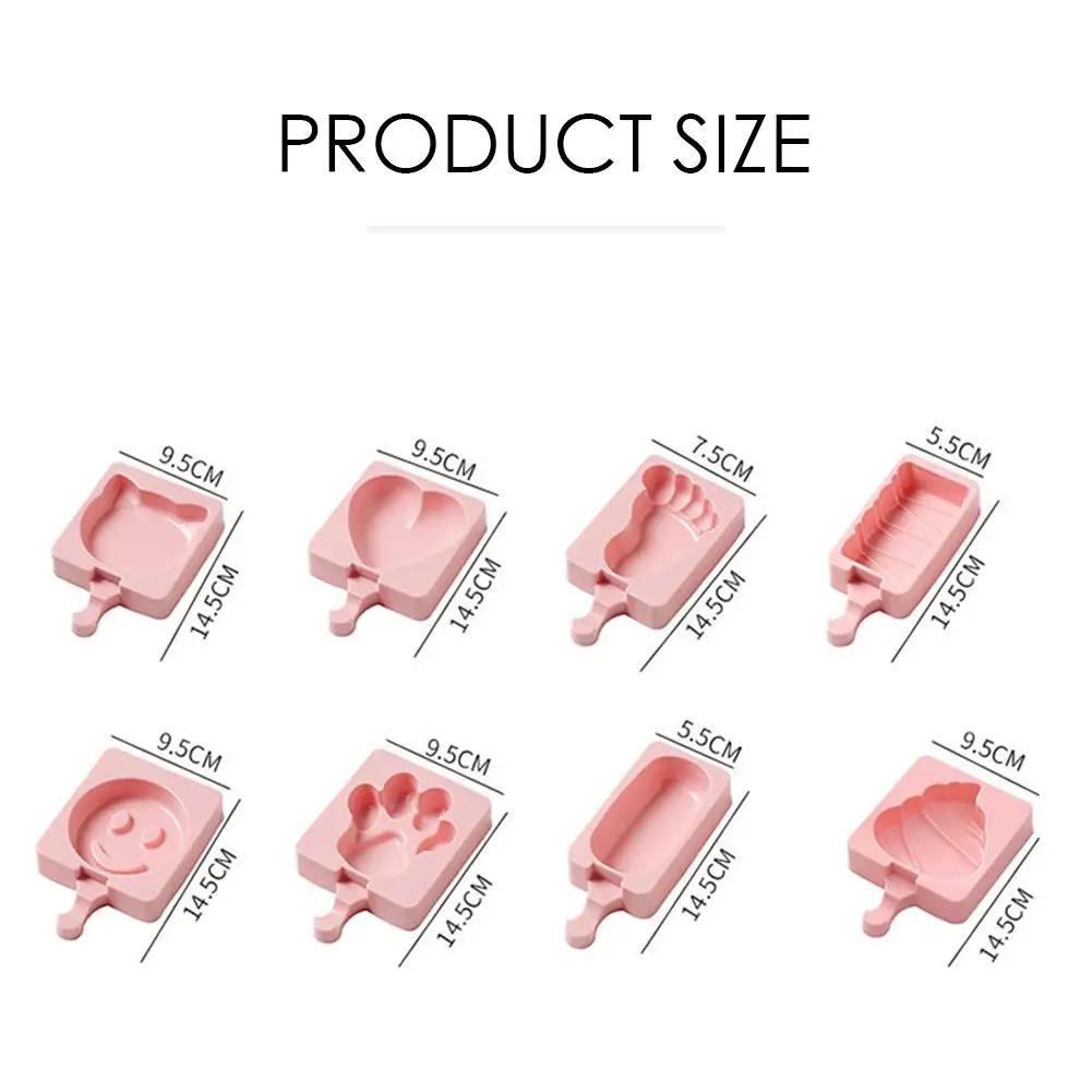 8 Sharps Silicone Molds Icecream Ice-lolly Soap Candle Fondant Moulds Candy Chocolate Clay Cake Decorating Tools Kitchen Diy | Дом и сад