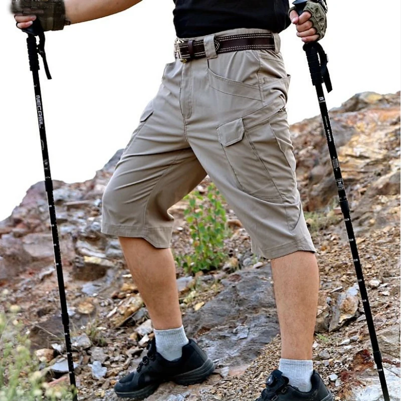 

Men's Army Tactical Waterproof Windproof Fishing Flight Pilot Short Pant Military Trousers Trekking Camping Hiking Climbing