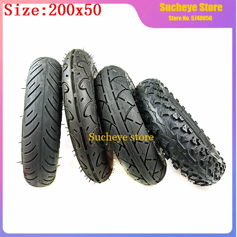 

200x50 / 8x2" Inch Outer Tire Inner Tube for Electic Scooter Motorcycle ATV Moped Parts 8 Inches Wheelchair Wheel Tyre Tube