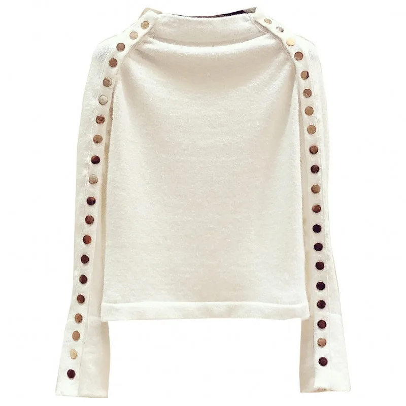 

Loose Knitwear Neck Knitted Sweater 2020 Autumn Winter Fashion Female Pullover Sweaters Ladies one