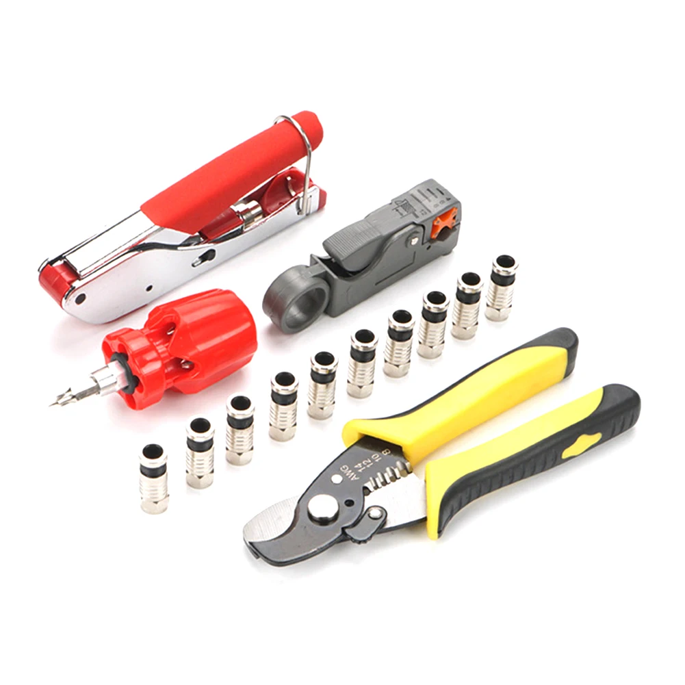 

Stripping Wire Stripper Pliers Set Multifunctional Network Cable Cutter Crimper Crimping Tools Electrical Repair Clamp