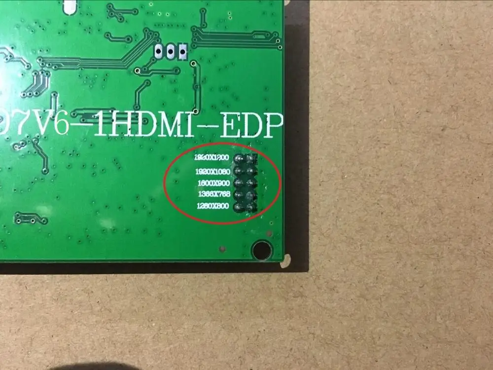 30 контактная плата драйвера ЖК дисплея PCB 800807V6 1HDMI EDP для разрешения экрана 1920*1200