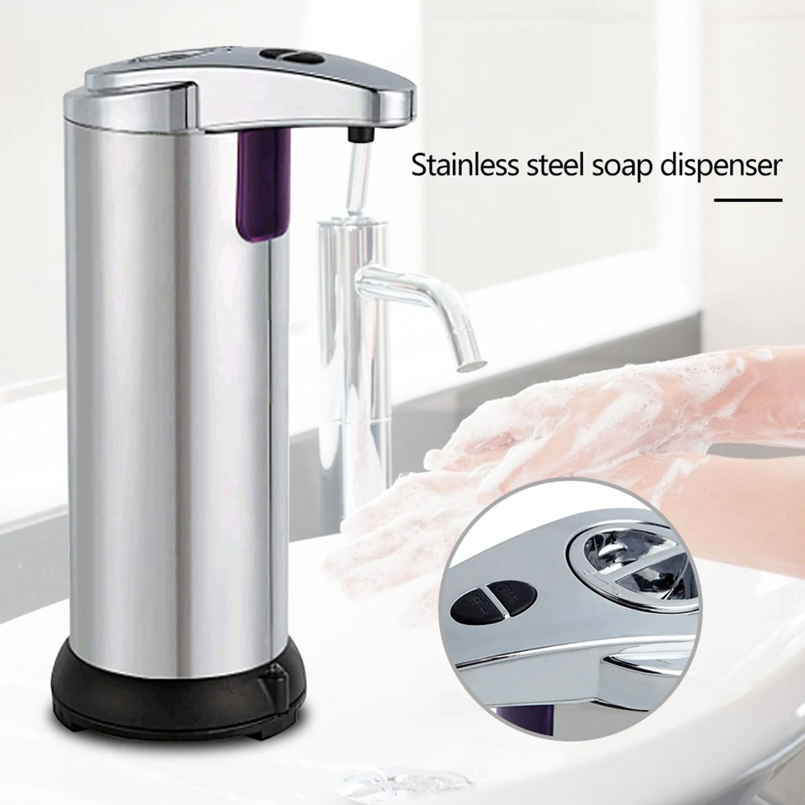 

Диспенсер для жидкого мыла Бесконтактный с ИК-датчиком, 250 мл