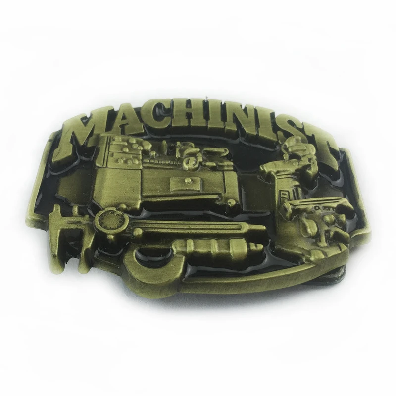 Пряжка для ремня Western MACHINIST мужчин металлические аксессуары бронзового цвета